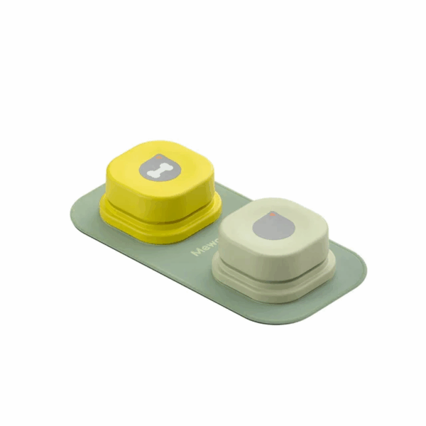 MEWOOFUN Dog Button Record Talking Pet Communication Vocal Training Interactive Toy Bell Ringer with Pad and Sticker Easy to Use - Image 3
