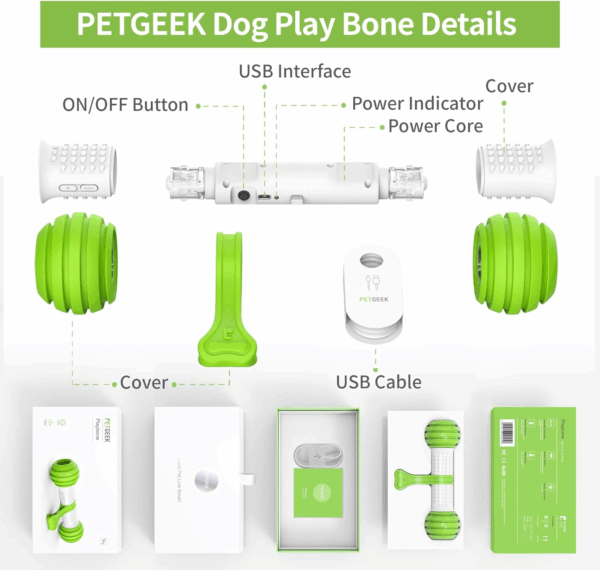 Automatic Dog Bone Toy, Smart Interactive Pet Toys for Boredoms, Electronic Dog Self Entertainment Toy, Safe & Durable Material - Image 6
