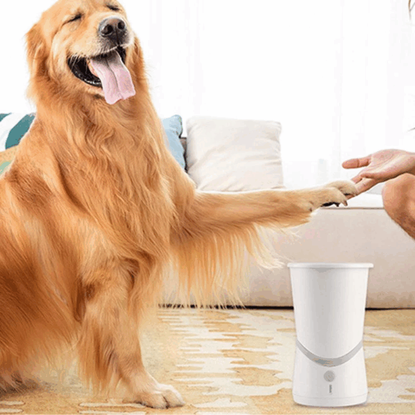 Dog Paw Cleaner Cup Silicone USB Electric Pet Foot Washer Auto Clean Brush - Image 6