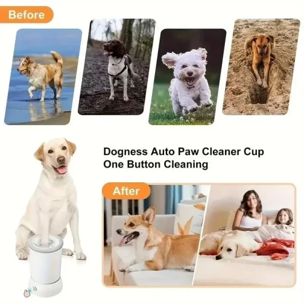 Pet Feet Washer Electrical Pet Paw Cleaner Automatic Dog Quick Low Cleaner Legs Foot Washer Cup Portable Noise Dog Cat Clean - Image 6
