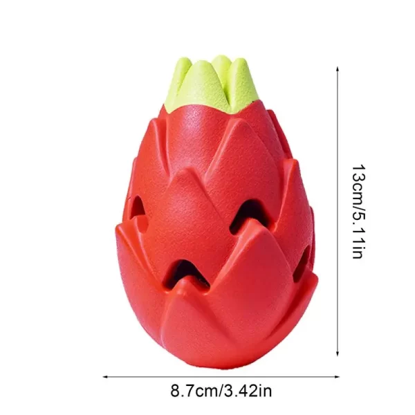 Dog Food Slow Feeder Dog Food Toys Puzzle Ball Puzzle Feeder Slow Eating Rubber Pitaya Interactive Dog Toys Teething Toys Treat - Image 6