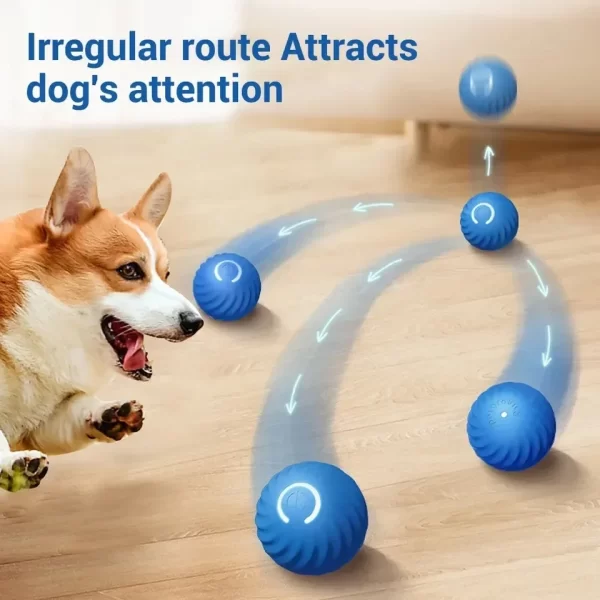 Smart Dog Toy Ball Automatic Electronic Interactive Training Pet Toy Gravitational Moving Ball Rechargeable Active Rolling Ball - Image 2
