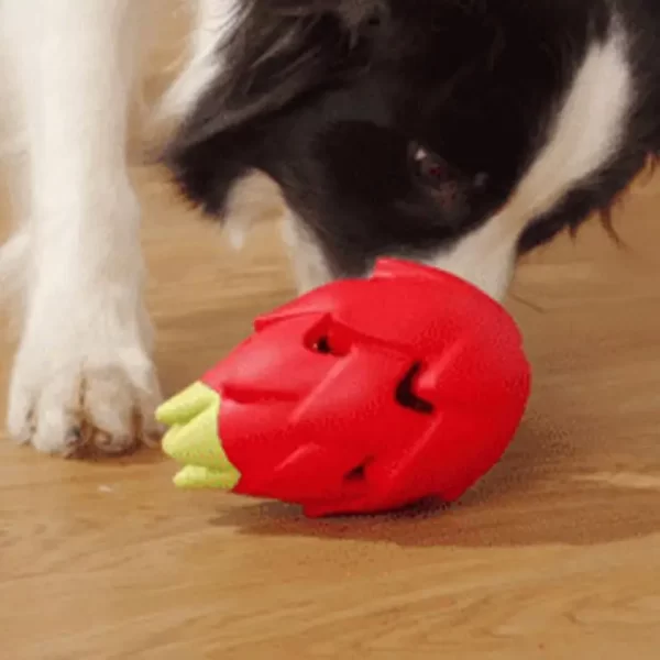 Dog Food Slow Feeder Dog Food Toys Puzzle Ball Puzzle Feeder Slow Eating Rubber Pitaya Interactive Dog Toys Teething Toys Treat - Image 4