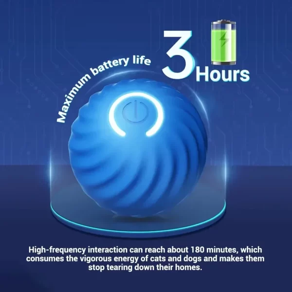 Smart Dog Toy Ball Automatic Electronic Interactive Training Pet Toy Gravitational Moving Ball Rechargeable Active Rolling Ball - Image 4