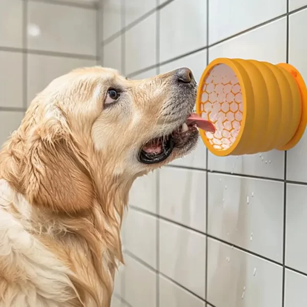 Silicone Dog Lick Bowl 620ml Slow Feeder Bowl Interactive Dog Feeding Bowls With Suction Cups Keeps Small Medium And Large Breed