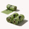Three rolls of SmartPawz eco-friendly dog poop bags with leak-proof material and easy-tear design on a minimalist background.